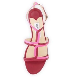 Jimmy choo Pink magnes leather sandals